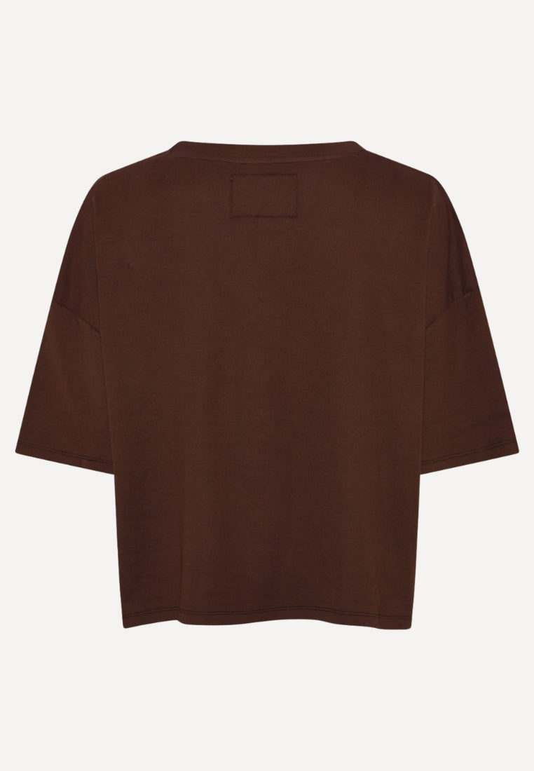 Boxy t-shirt - Dark Brown