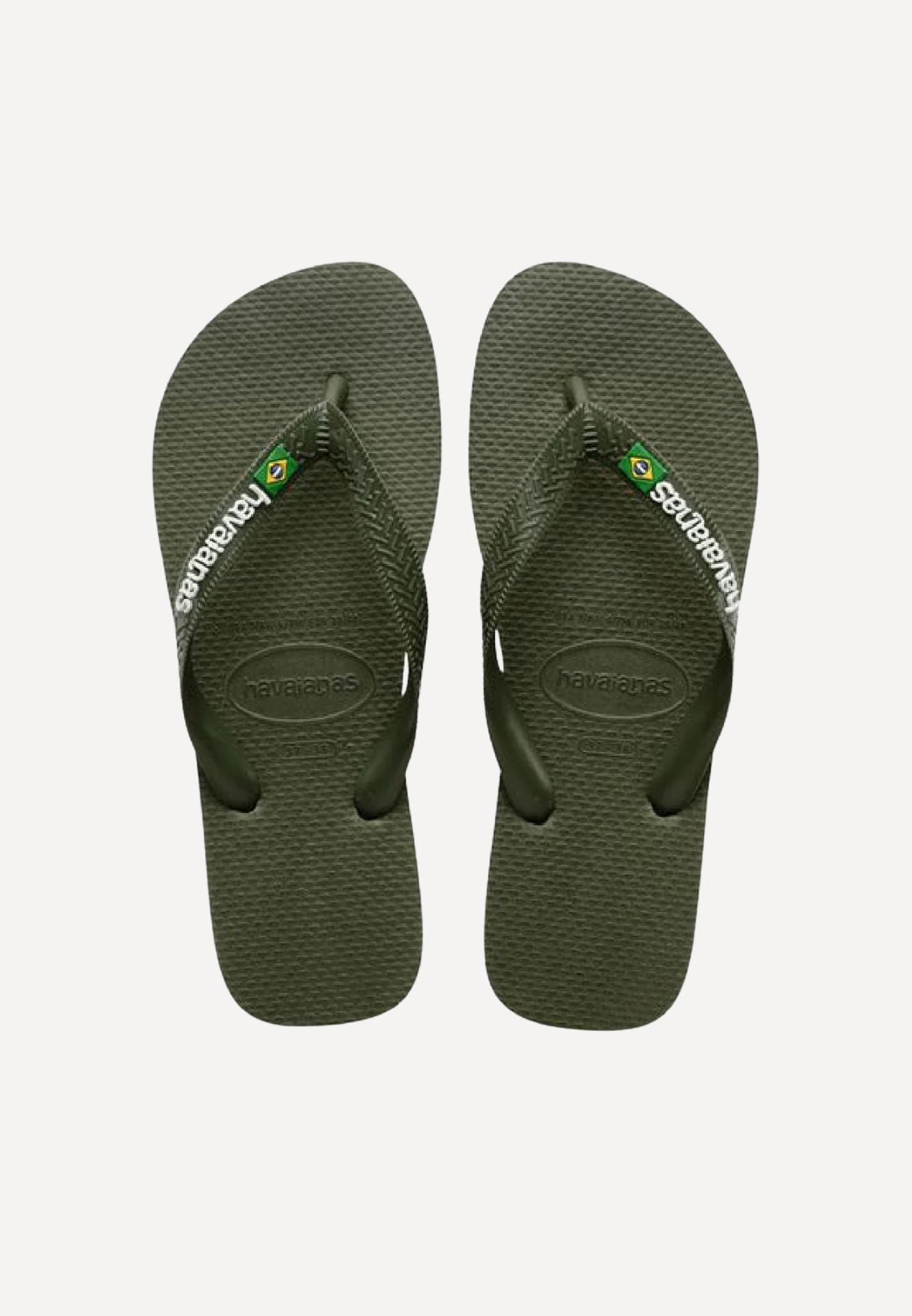 Brasil Logo sandal - Green Olive