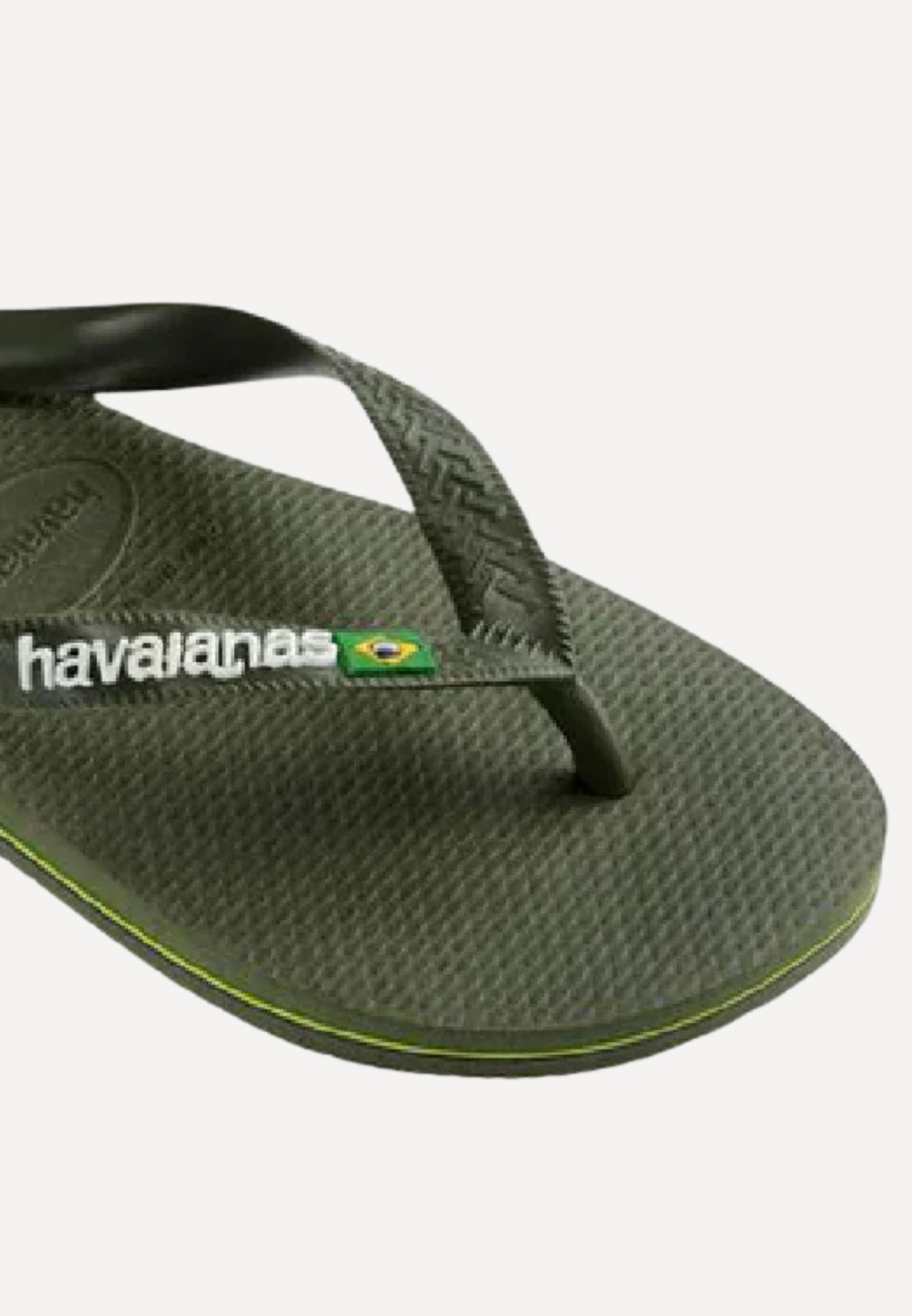 Brasil Logo sandal - Green Olive