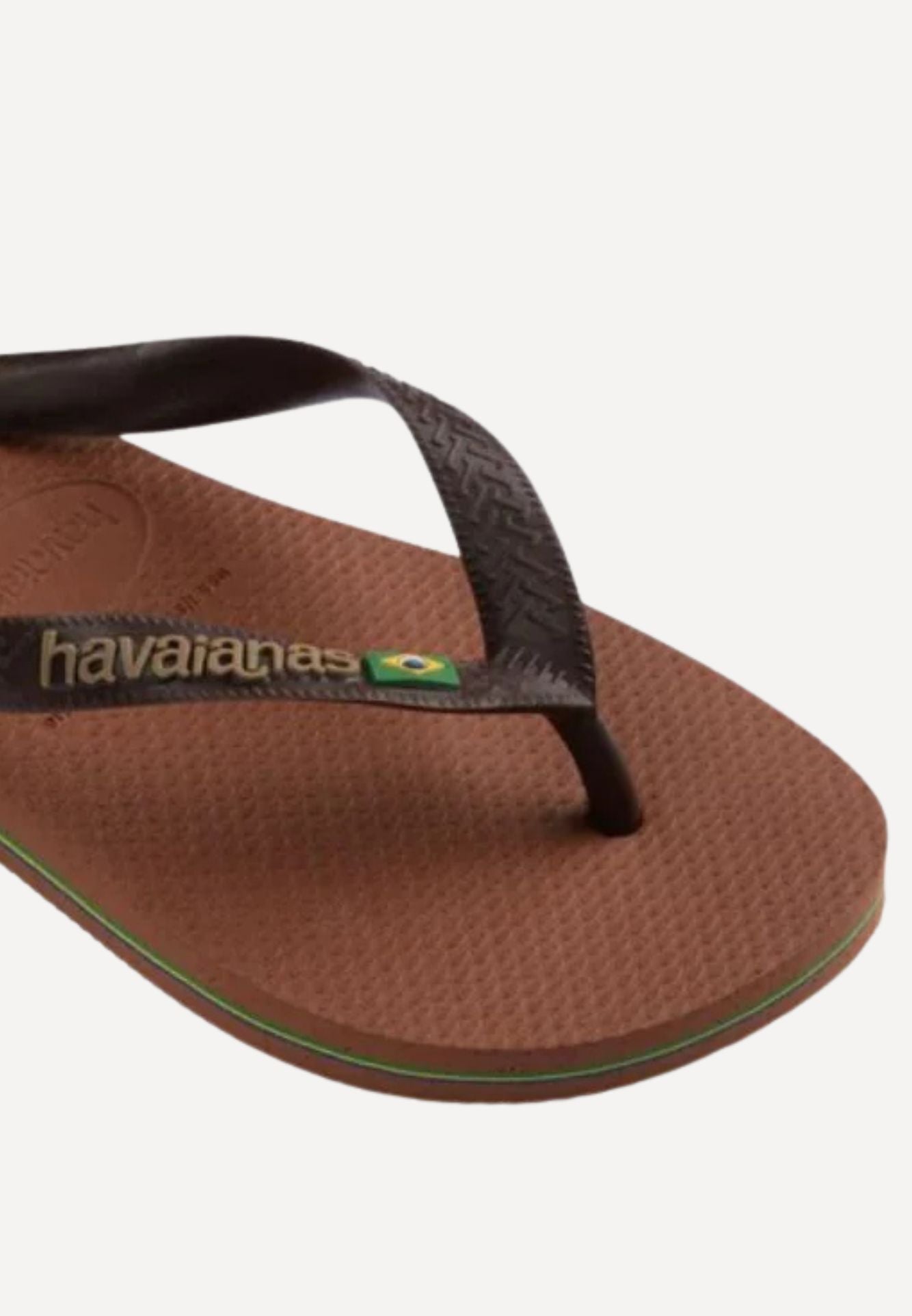 Brasil Logo sandal - Rose/Coffee