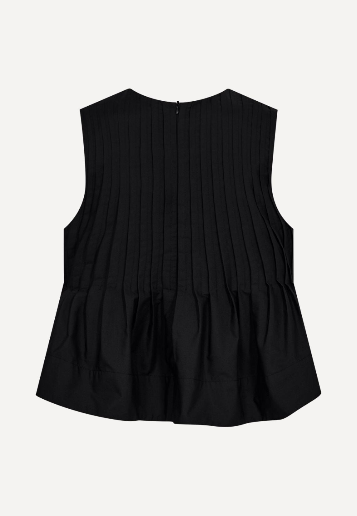 CMPleat bluse - Black