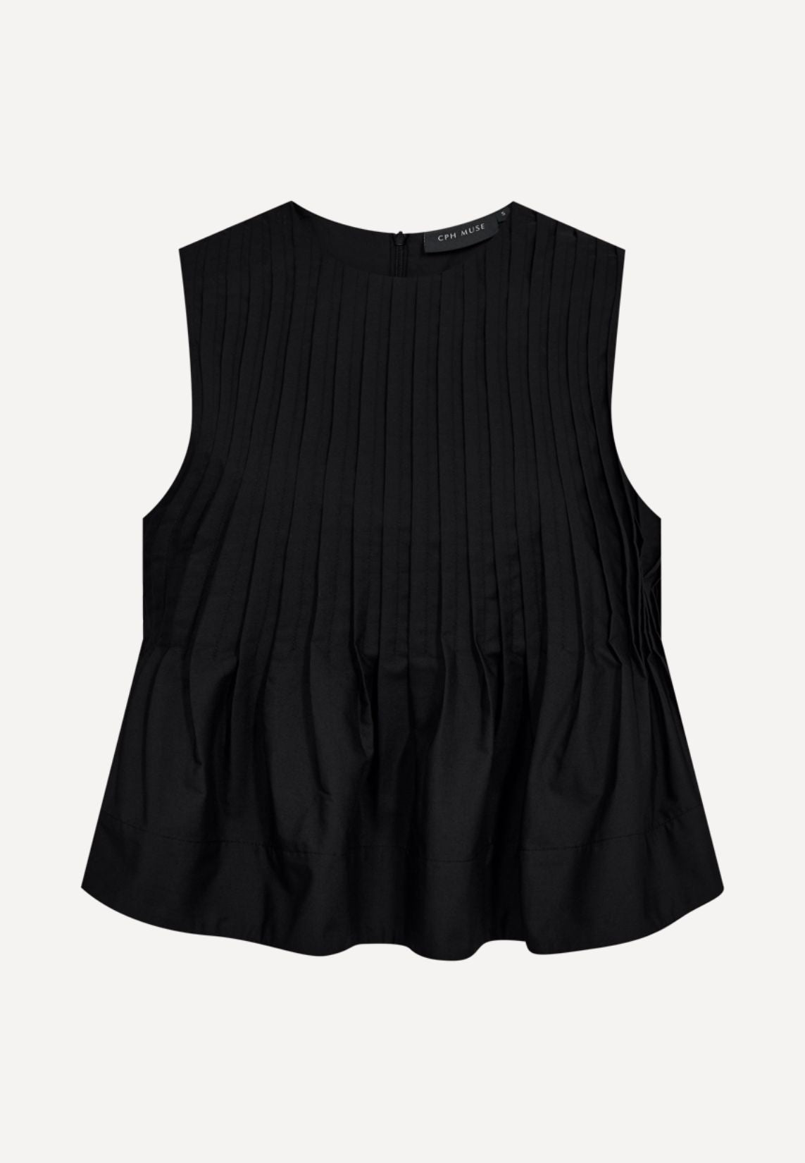 CMPleat bluse - Black