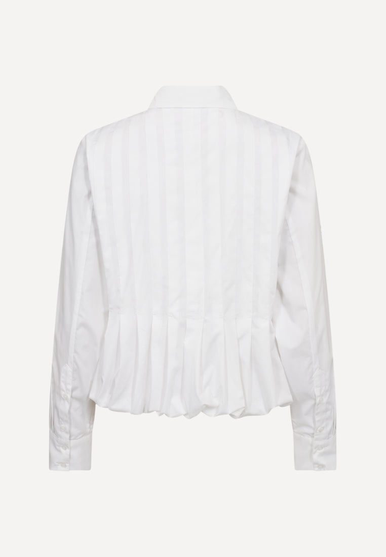 CMPleat bluse - Bright White