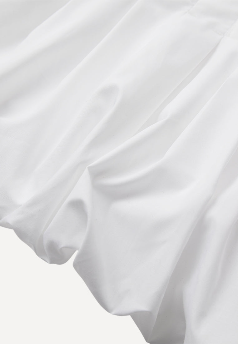 CMPleat bluse - Bright White