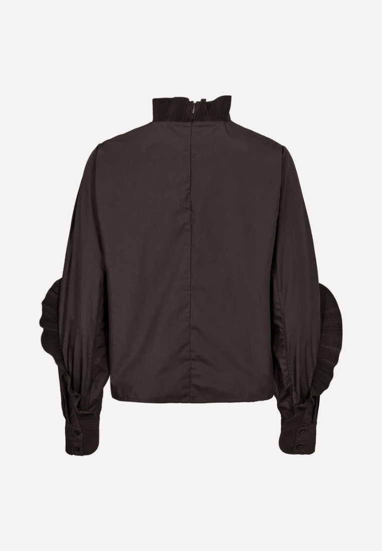 CMPleat bluse - Mulch