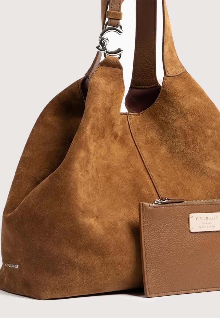 C-Easy Large taske - Cognac Suede