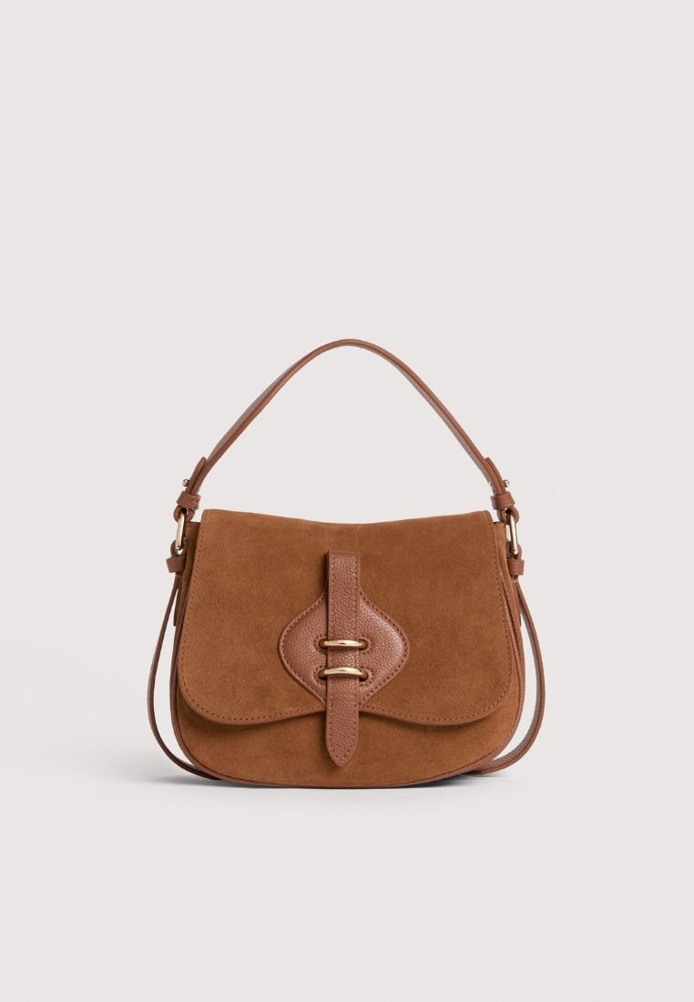 Mavery Small taske - Cognac Suede
