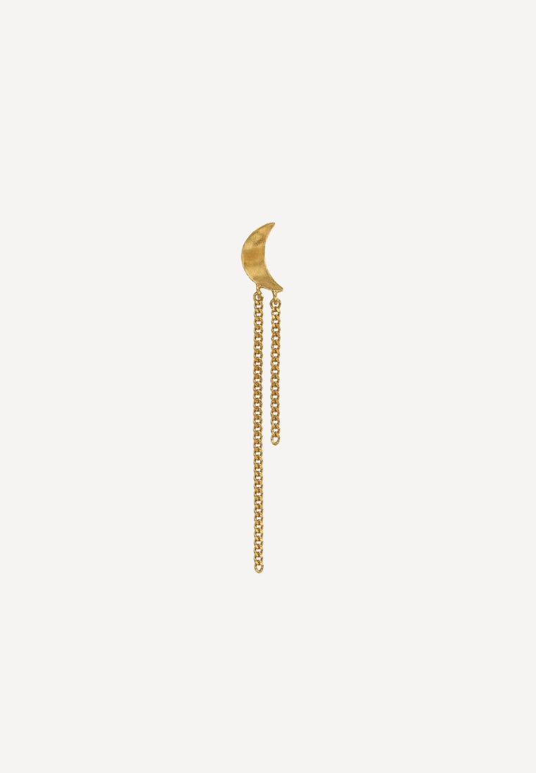 Petit Bella Moon w. two Chains ørering - Gold