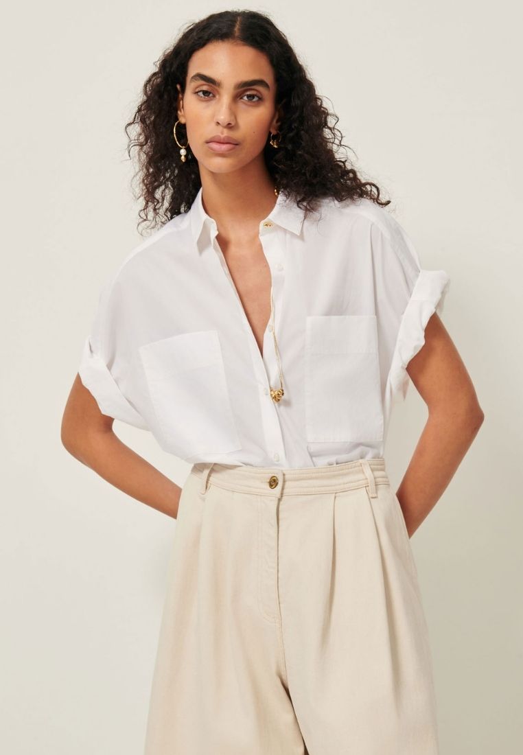 Dellord bluse - Optical White