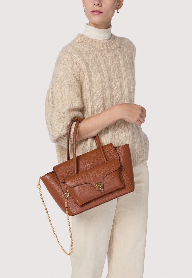 Double Beat taske - Cognac