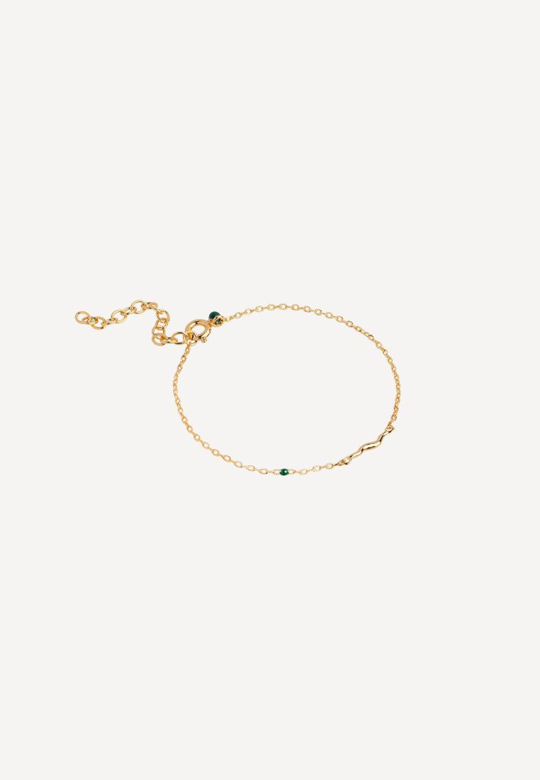 Etta armbånd - Petrol Green