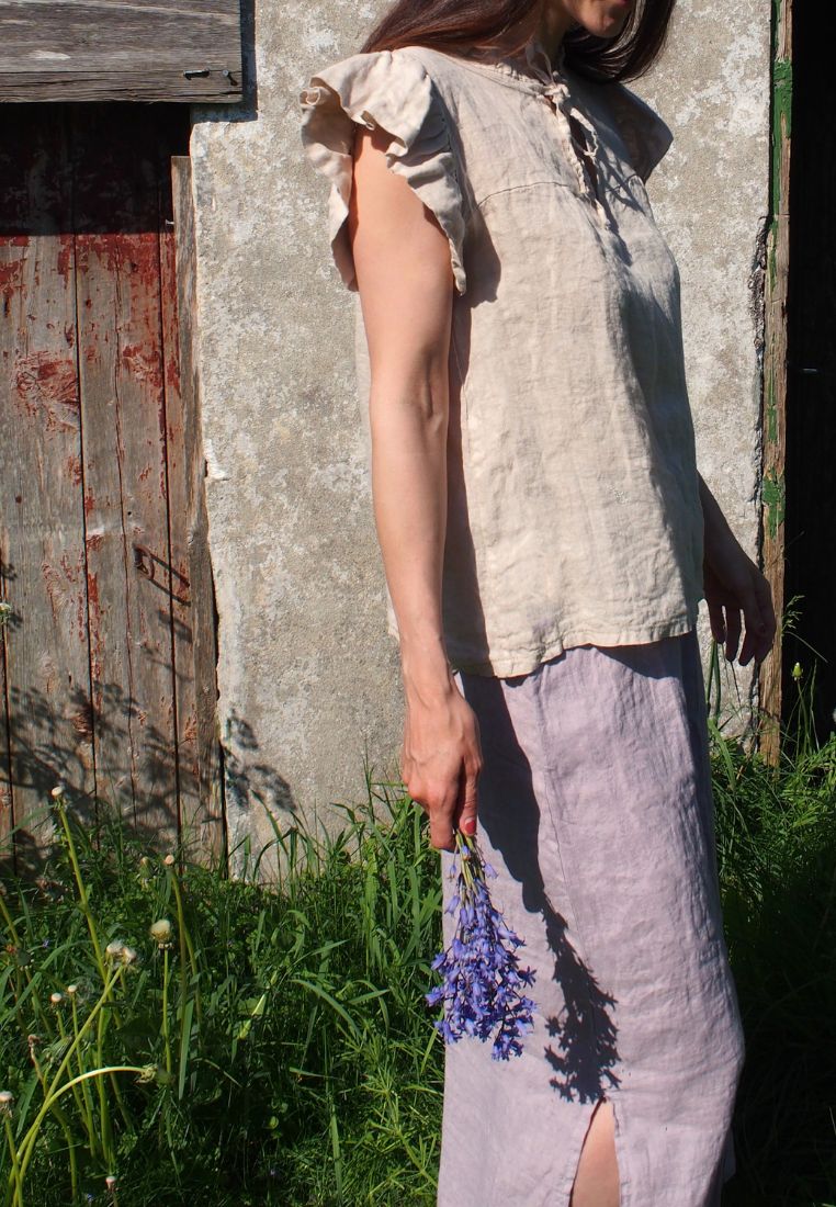 Etta top - Soft Grey