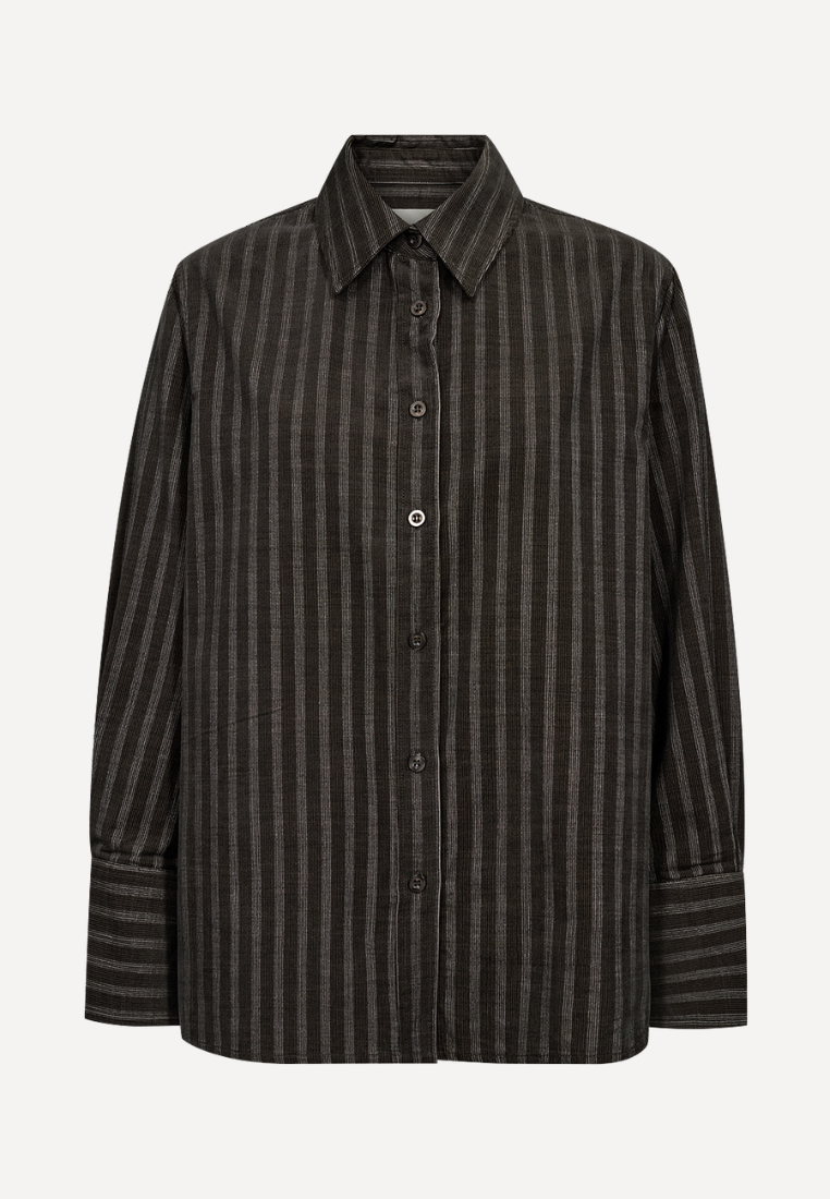 Filippa Essential Mens Tie Cord skjorte - Army
