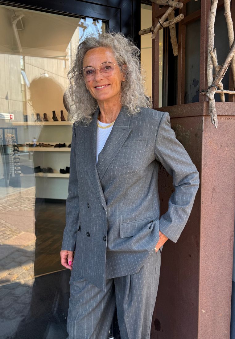 FridaFV 226 blazer - Meteorite Pinstripe
