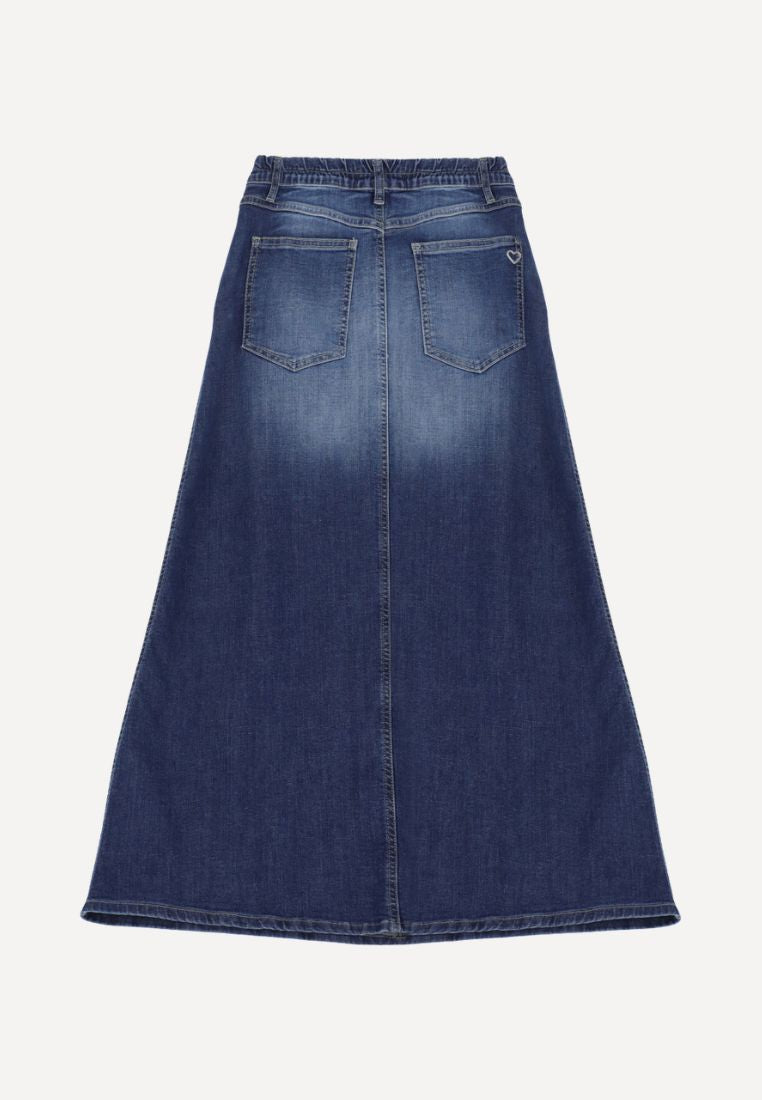 G0LWBQ2E25 nederdel - Blu Denim