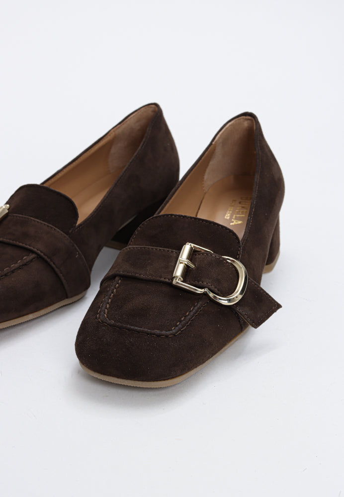 Gisla pump - Suede Espresso