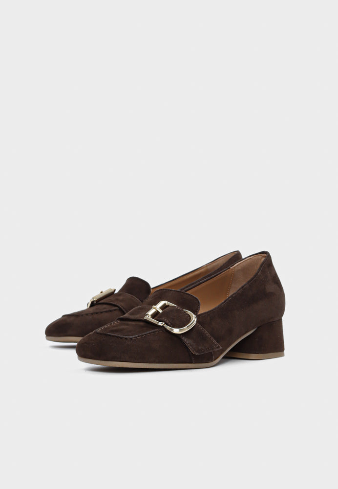 Gisla pump - Suede Espresso