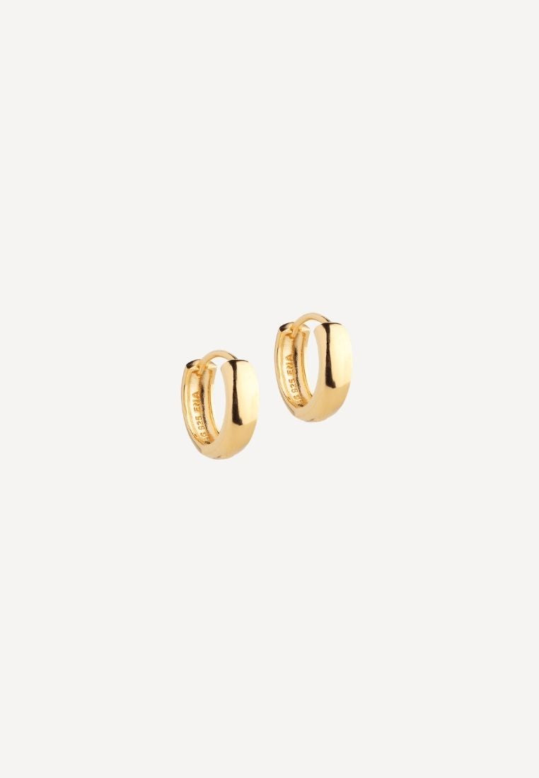 Hoops wide 15 ørering - Gold
