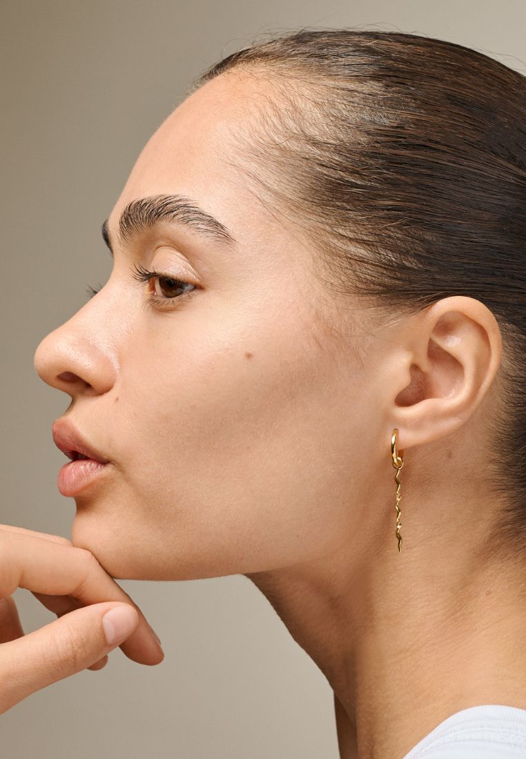 Hydrus hoop ørering - Gold