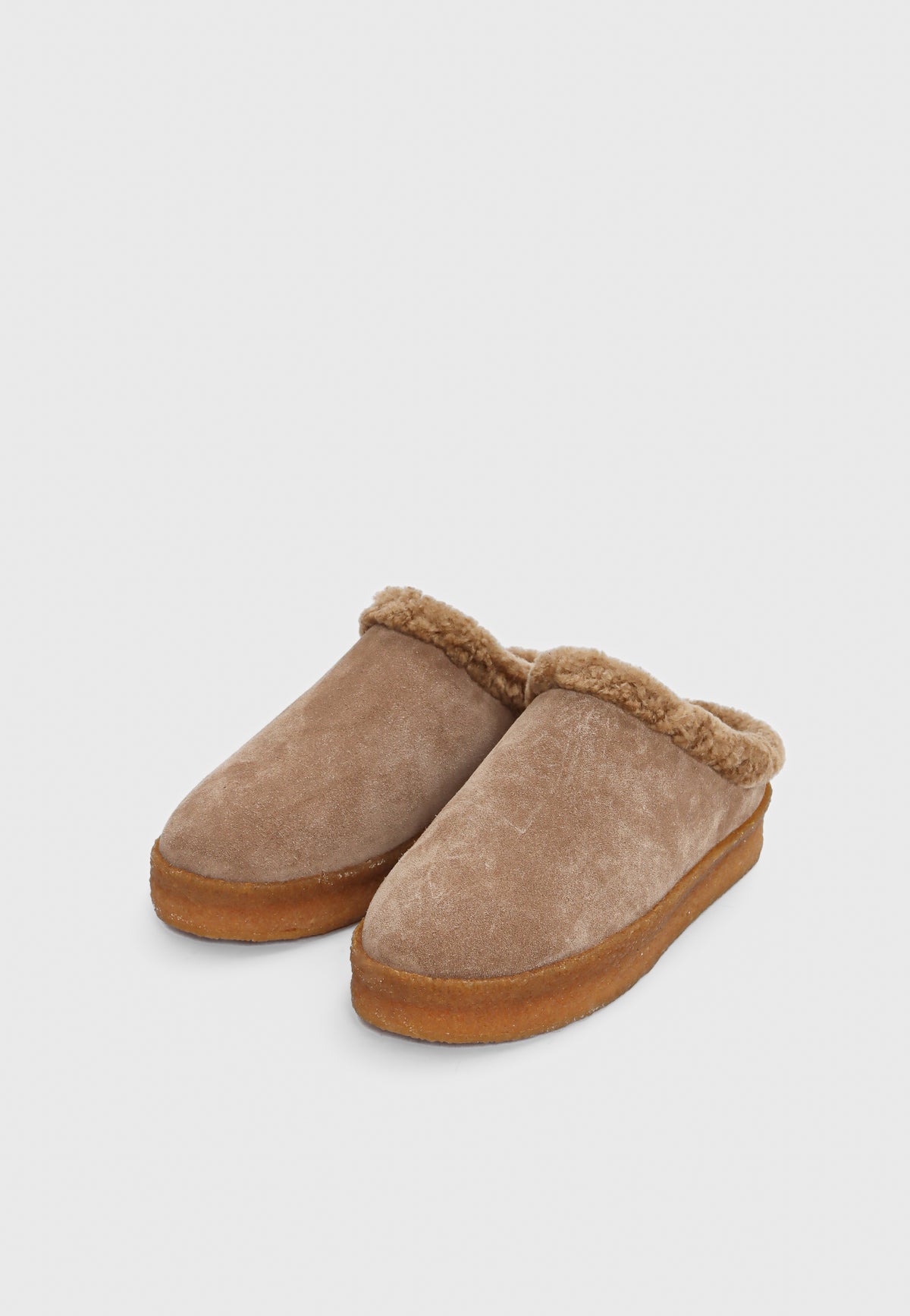 Amara sko - Suede Taupe