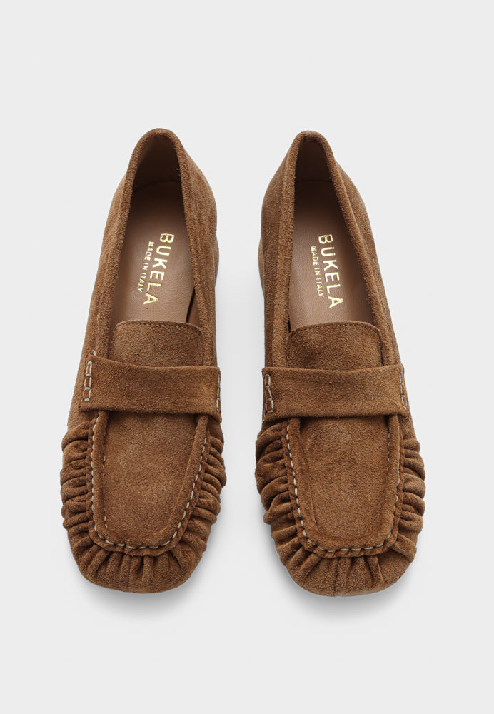 Sarah pump - Suede Cognac
