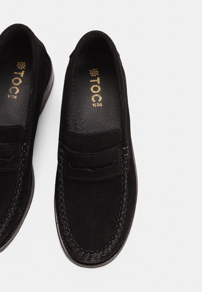 The Norah loafer - Black Suede
