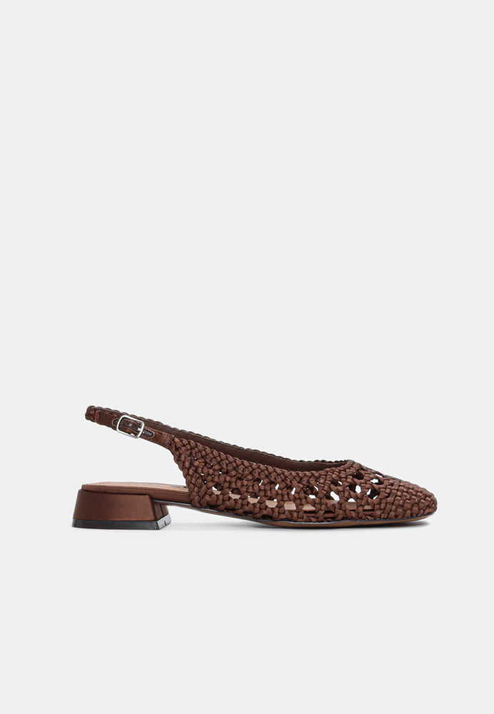 701 slingback - Marron