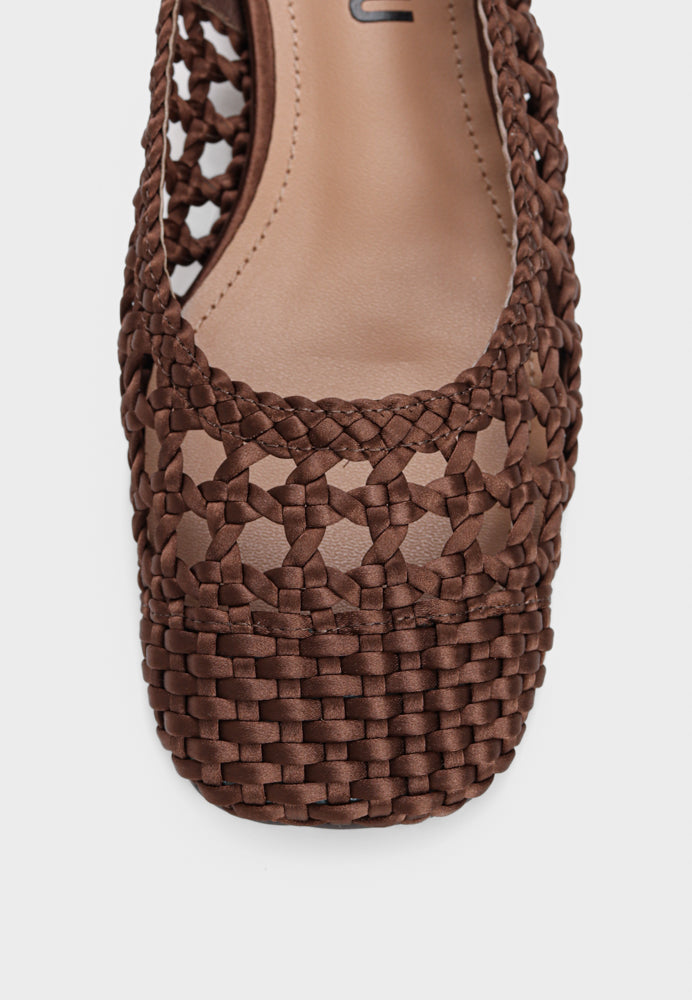 701 slingback - Marron
