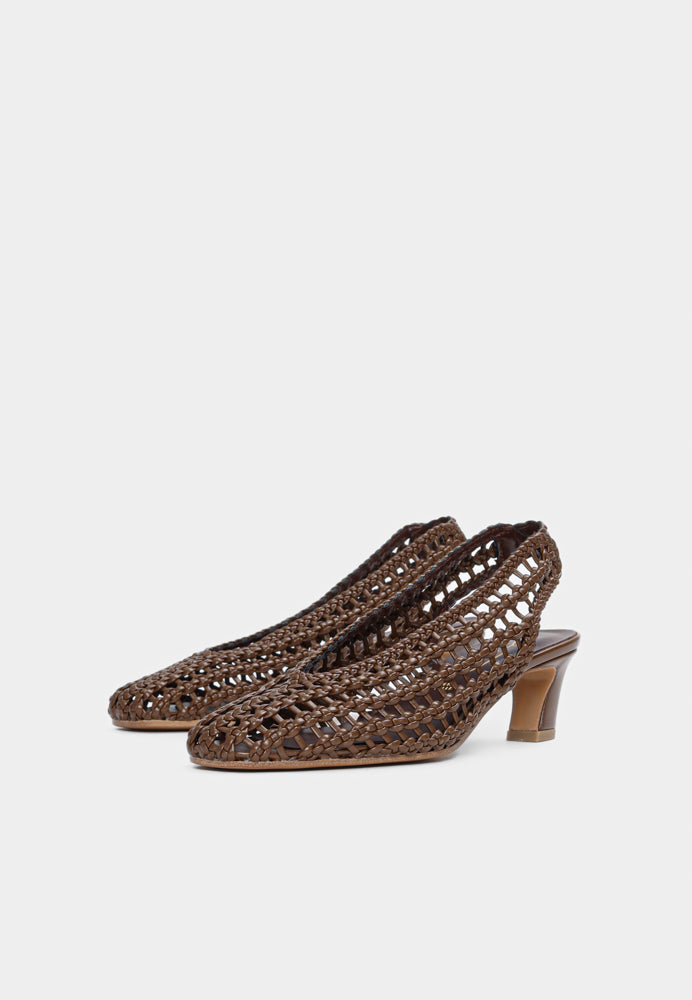 1185 slingback - Choco