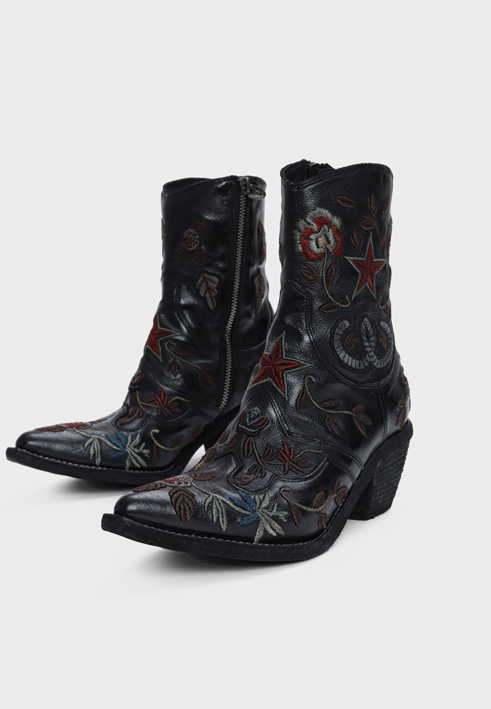 3856 støvle - Black Multi