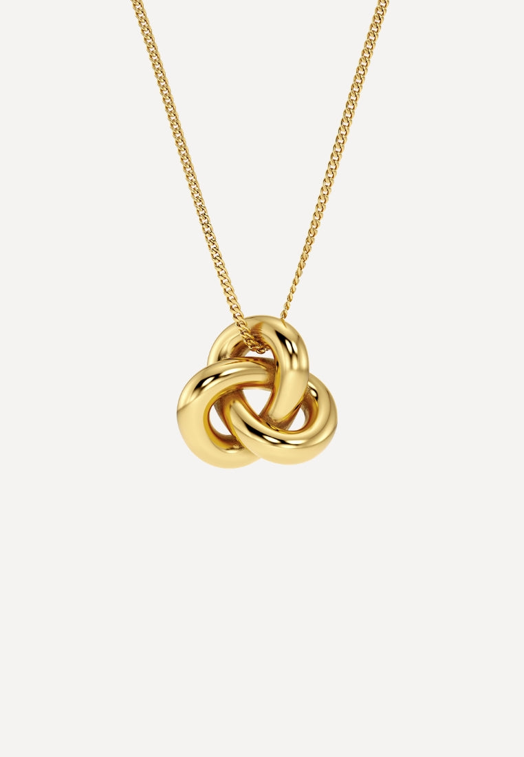 Infinity Knot L halskæde - Gold