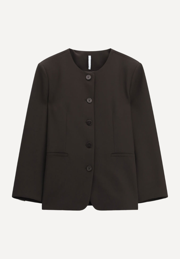 JCA9MHX blazer - Dark Coffee