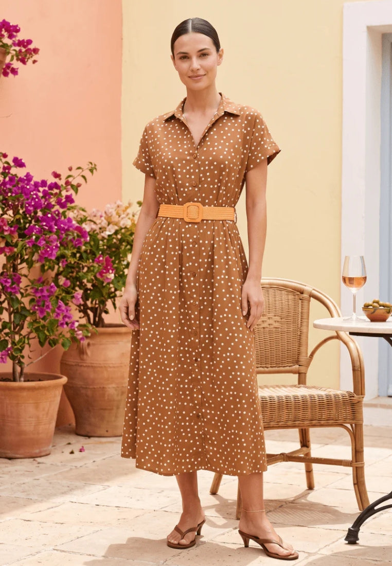 Johanna kjole - Light Brown