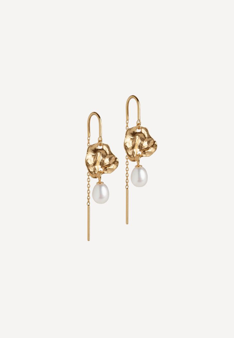 Kai Pearl øreringe - Gold