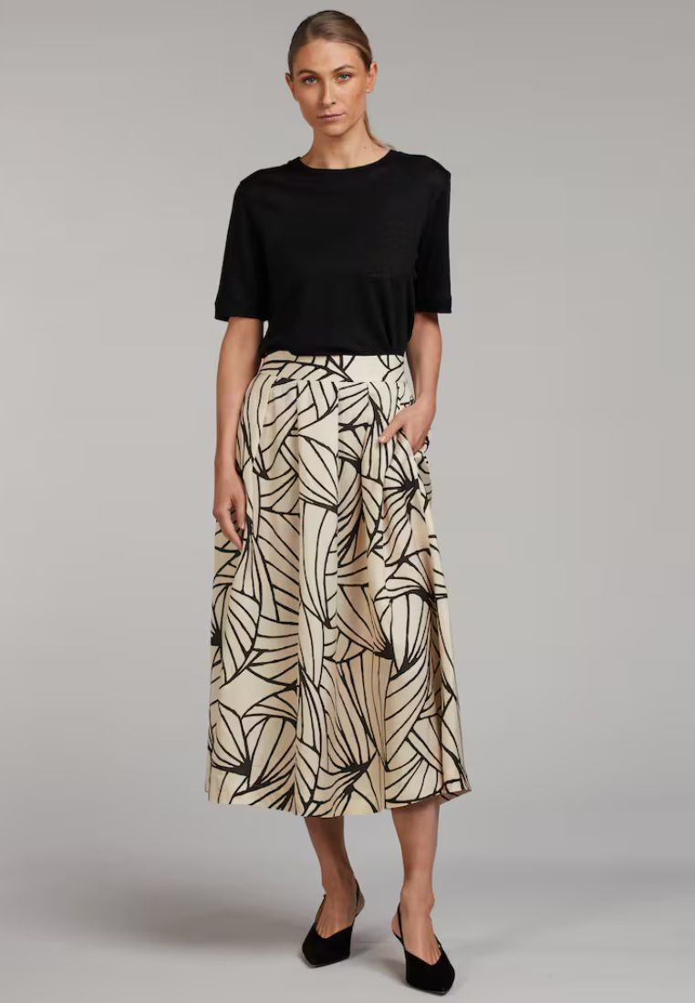Kathryn nederdel - Light Beige Pattern