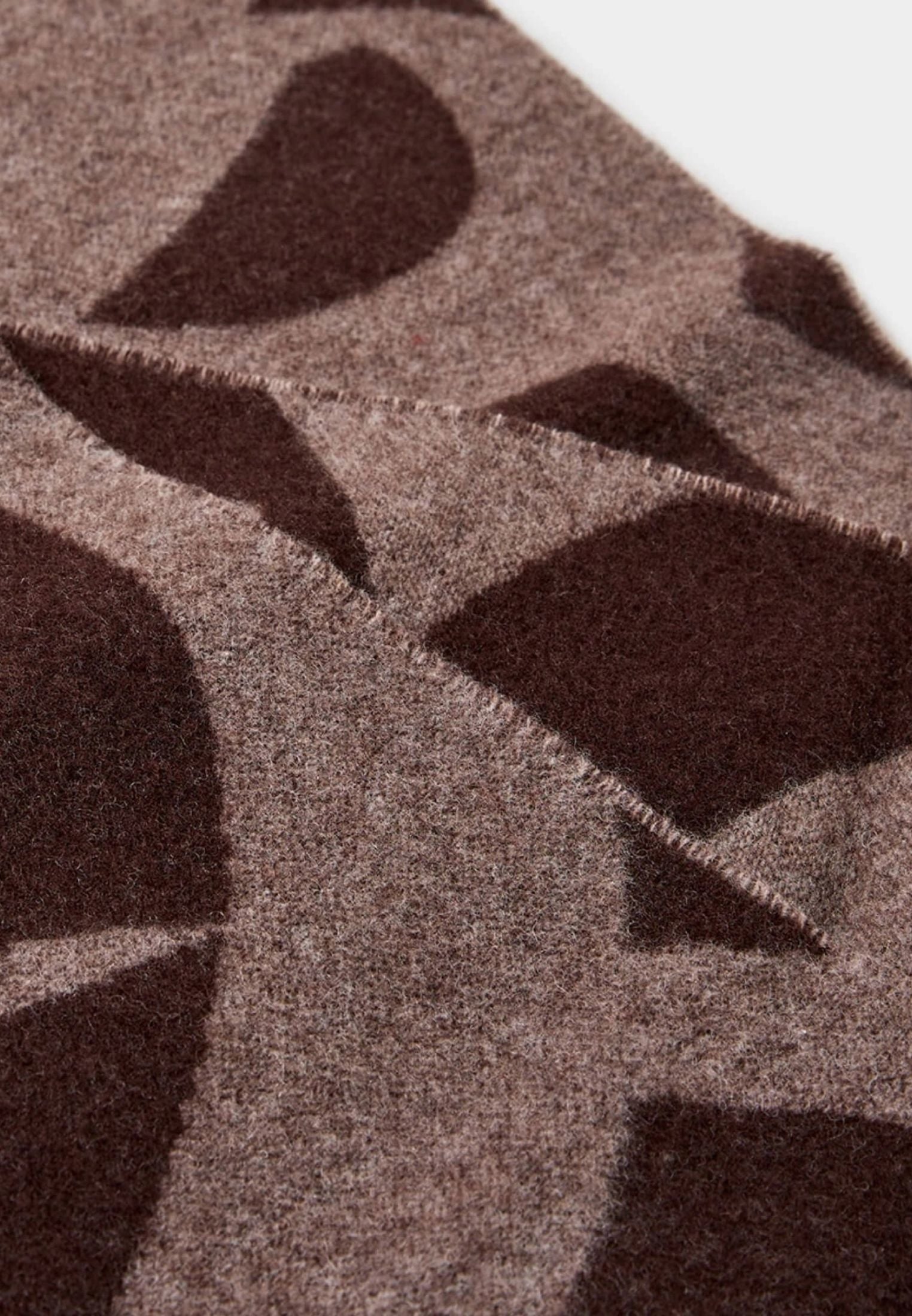 Lala Scarf 4 Wool Mix - Brown
