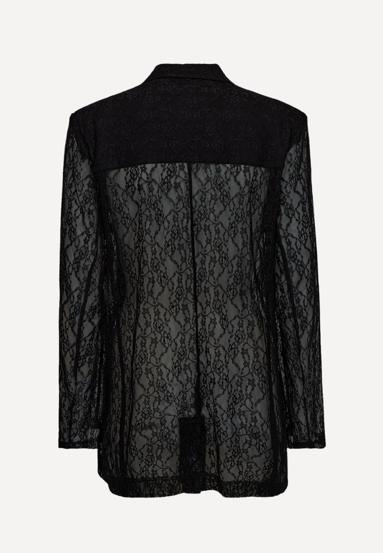 Lara Lace blazer - Black