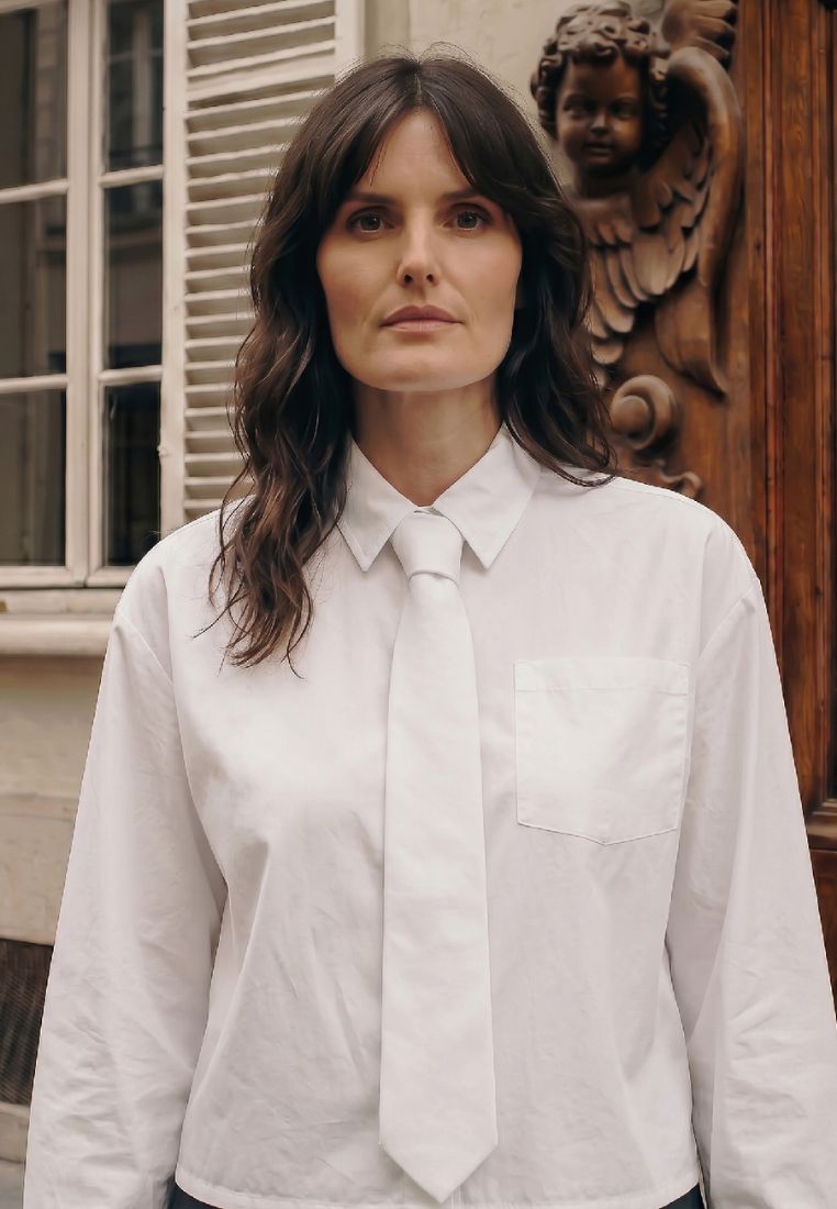 Laurence Tie bluse - White