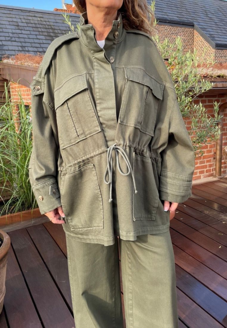 Line jakke - Hunter Green