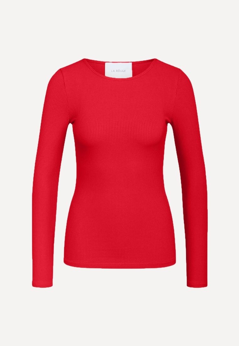 Lisa langærmet bluse - Red