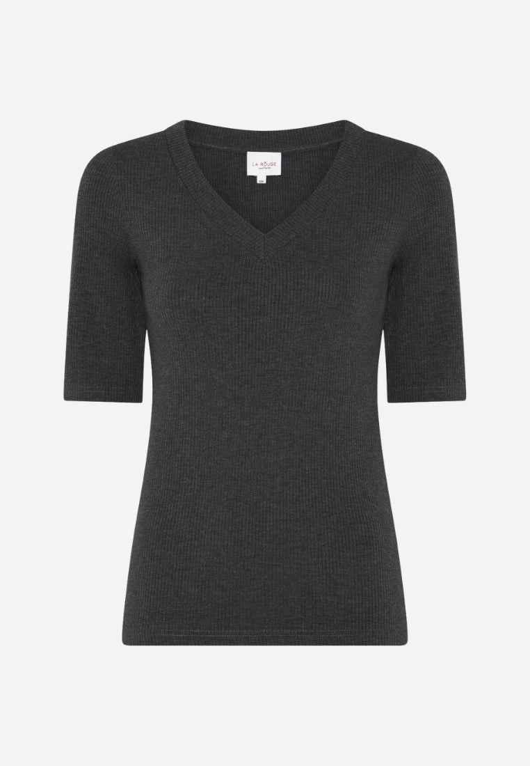 Lisa t-shirt - Dark Grey Melange