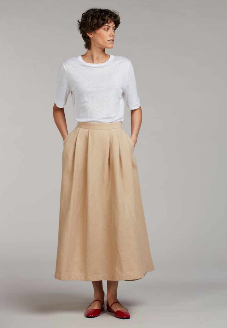 Lorena nederdel - Beige