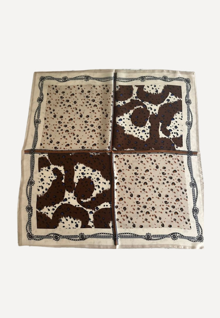 Lo silketørklæde - Brown