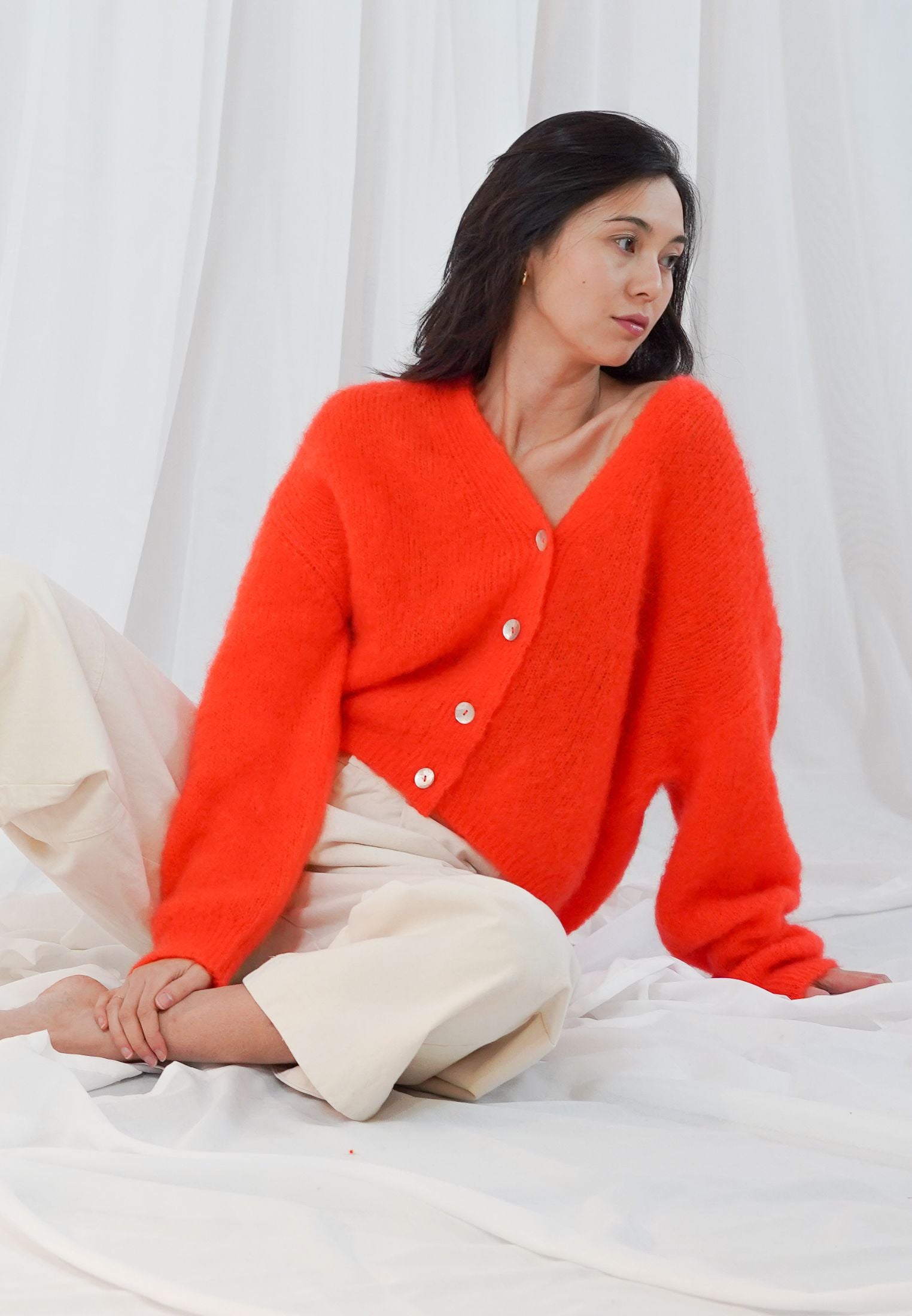Malia cardigan - Fire