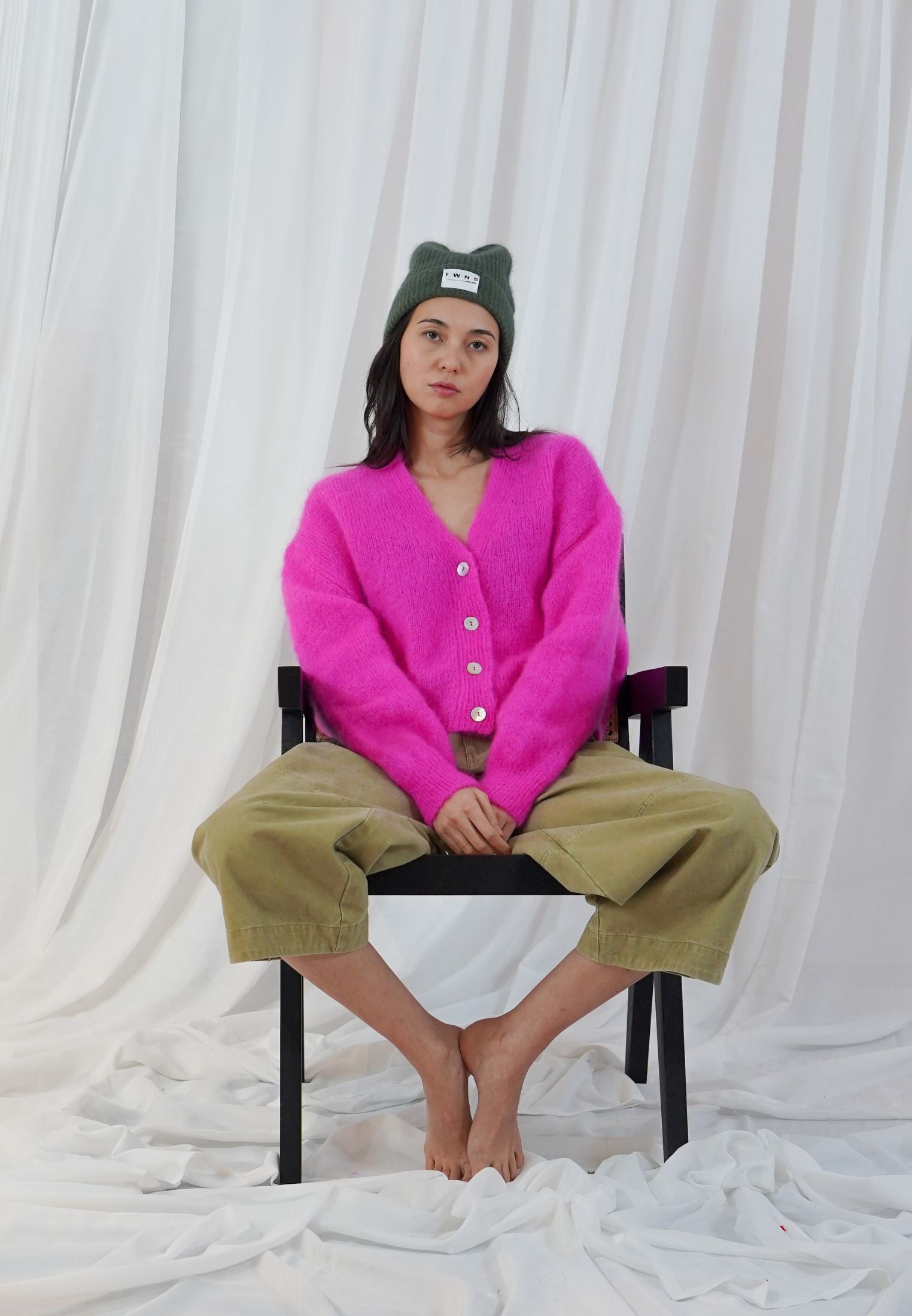 Malia cardigan - Neon Pink