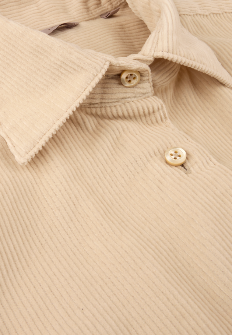 Marie Chest pockets skjorte - Light beige
