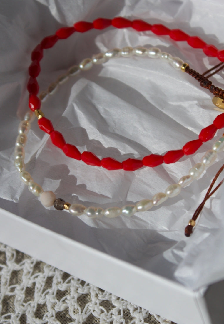Miss Paris Boheme armbånd - Red