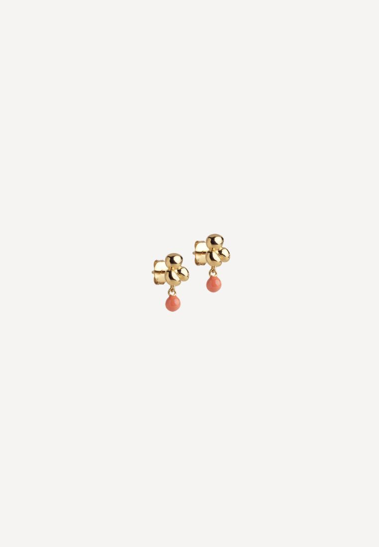 Nara Ball ørering - Light Coral