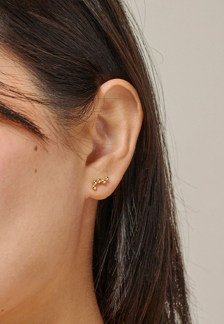 Nara Long studs ørering - Gold