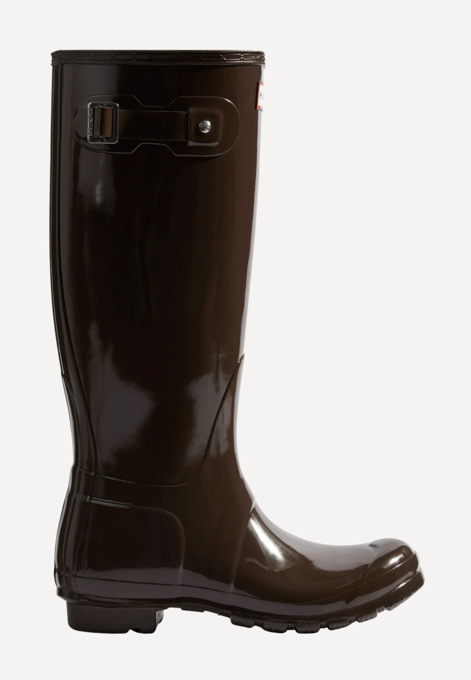 Original Tall Gloss gummistøvle - Chocolate Brown